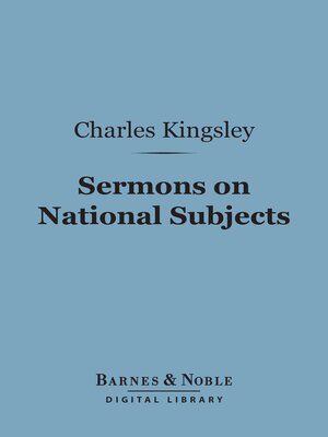cover image of Sermons on National Subjects (Barnes & Noble Digital Library)
